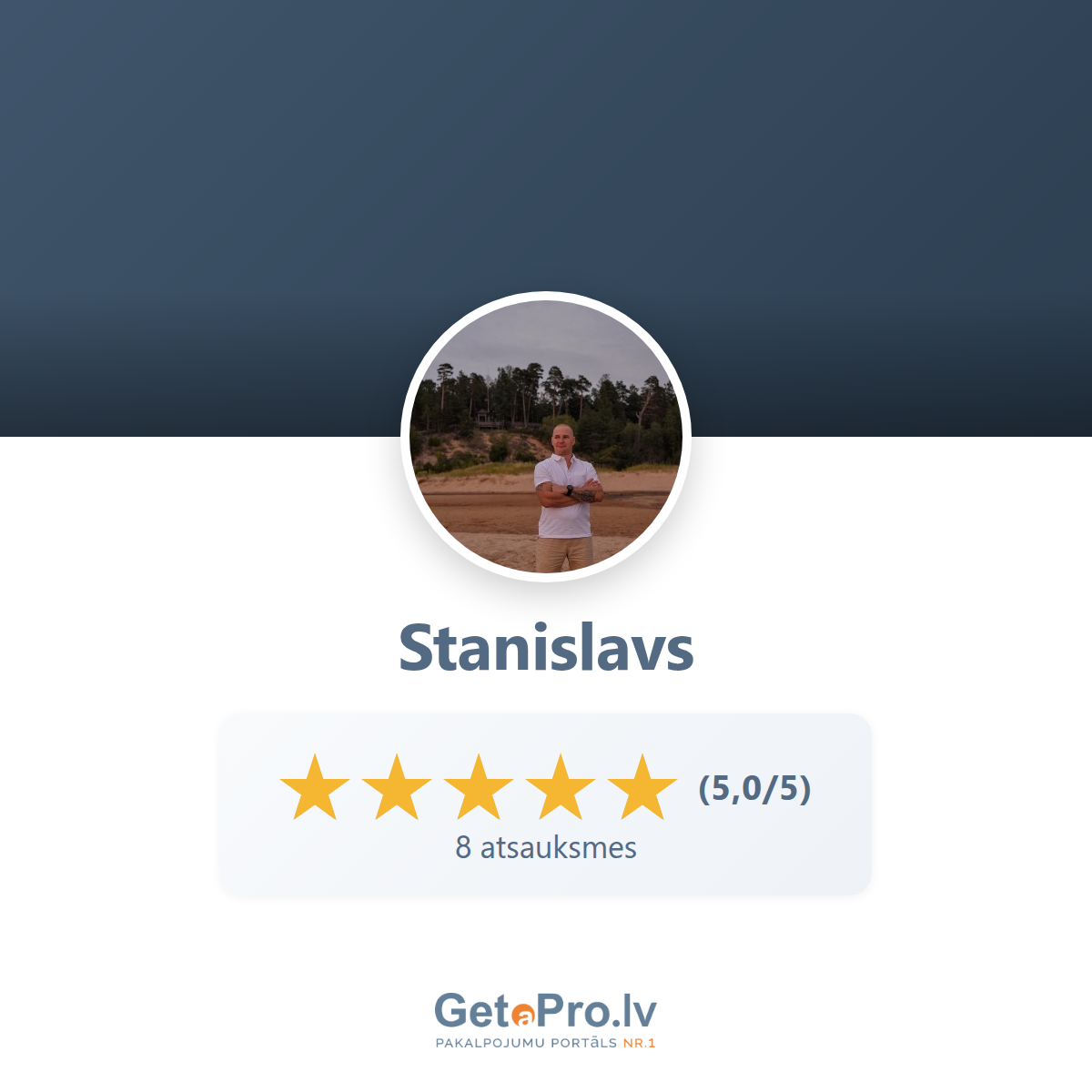 Profils Stanislavs - Privāts speciālists GetaPro vietnē
